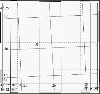 Изображение вопроса Географические координаты изображенной на рисунке ...