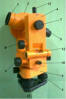 Изображение вопроса Узел теодолита 4Т30П (поз. 7) называется « ...