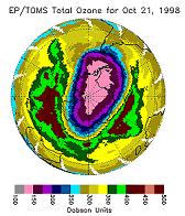 Изображение вопроса На рисунках показаны обширные «озоновые дыры&...