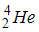 Изображение вопроса Два ядра гелия слились в одно ядро, и при этом был...
