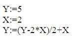 Изображение вопроса Конечное значение переменной Y после выполнения по...