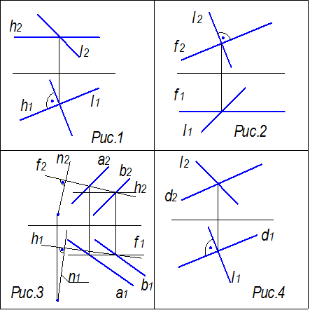 Изображение вопроса Прямая, перпендикулярная плоскости общего положени...