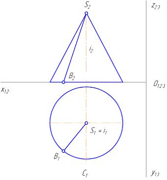 Изображение вопроса На рисунке показан двухкартинный комплексный черте...