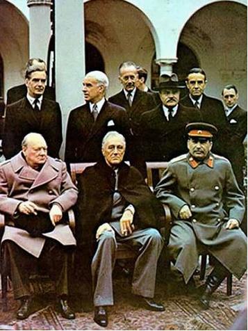 Изображение вопроса Из Декларации конференции трех держав:  «Мы,...