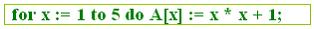 Изображение вопроса Массив А из 5 целочисленных элементов заполняется ...
