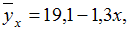 Изображение вопроса Выборочное уравнение прямой линии регрессии  на  и...