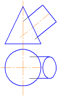 Изображение вопроса Для определения линии пересечения поверхностей, из...