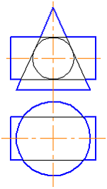 Изображение вопроса Линия пересечения поверхностей, изображенных на ри...